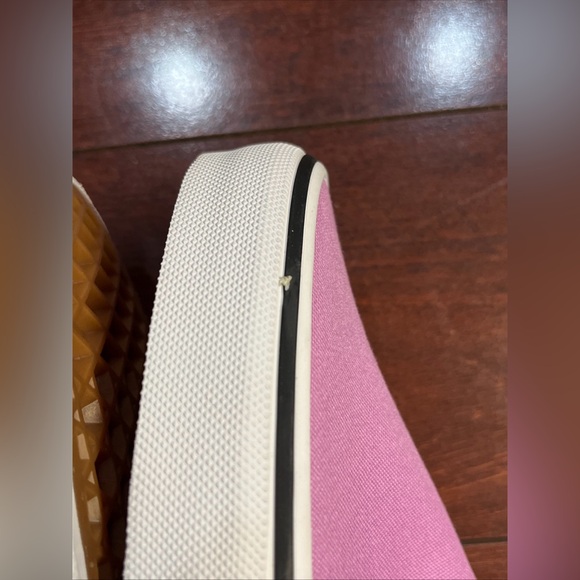 Womens 8 Vans Classic Slip On Orchid White Sneaker Shoe Low Top New HALF BOX - Picture 12 of 16